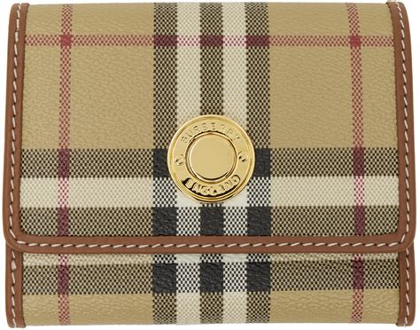 small burberry beige wallet|Burberry checkbook cover.